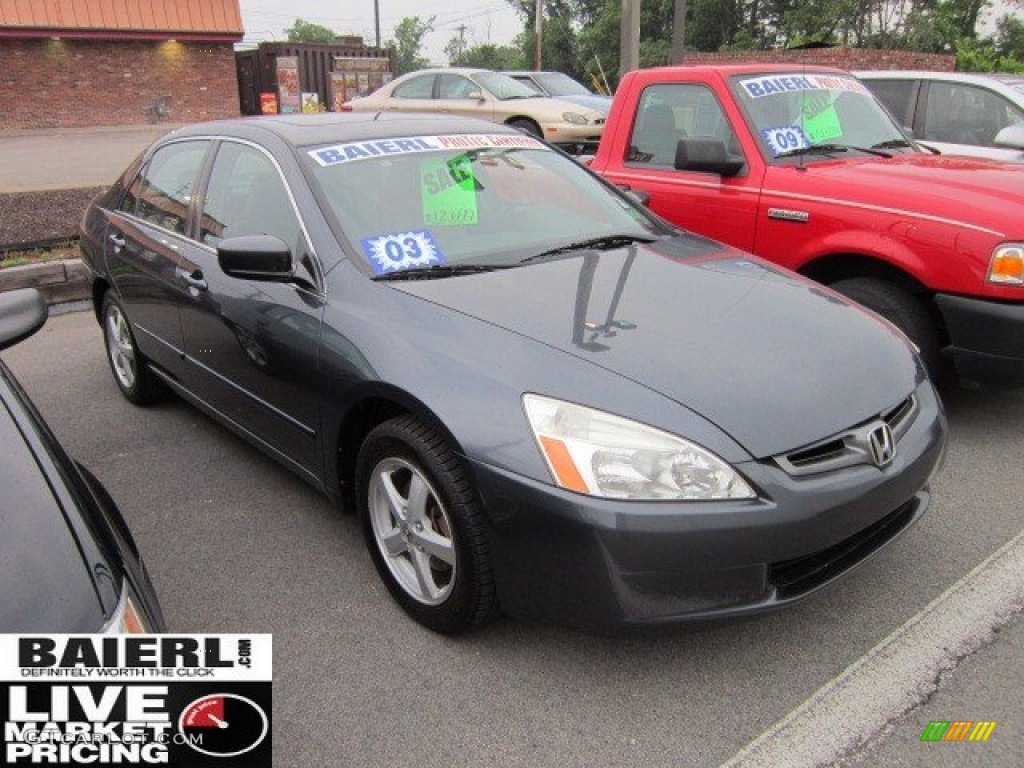 2003 Accord EX Sedan - Graphite Pearl / Gray photo #1