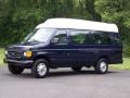 True Blue Metallic 2006 Ford E Series Van E250 Passenger Commercial Exterior