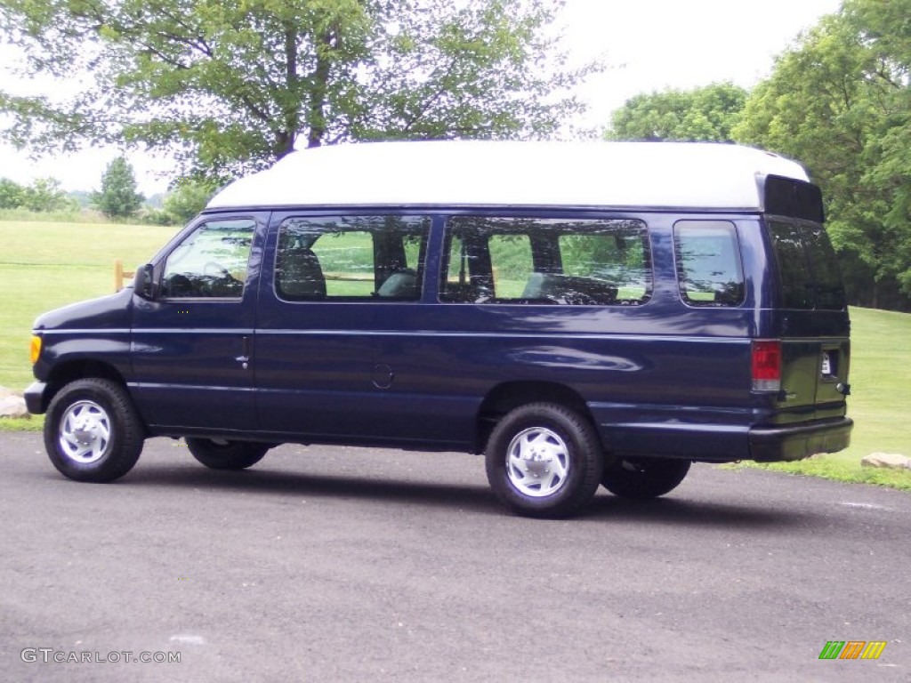 True Blue Metallic 2006 Ford E Series Van E250 Passenger Commercial Exterior Photo #50778426