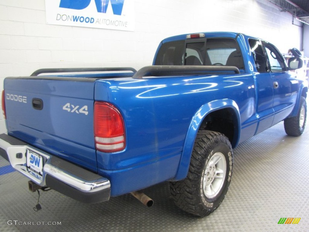 1999 Dakota Sport Extended Cab 4x4 - Intense Blue Pearl / Agate photo #4