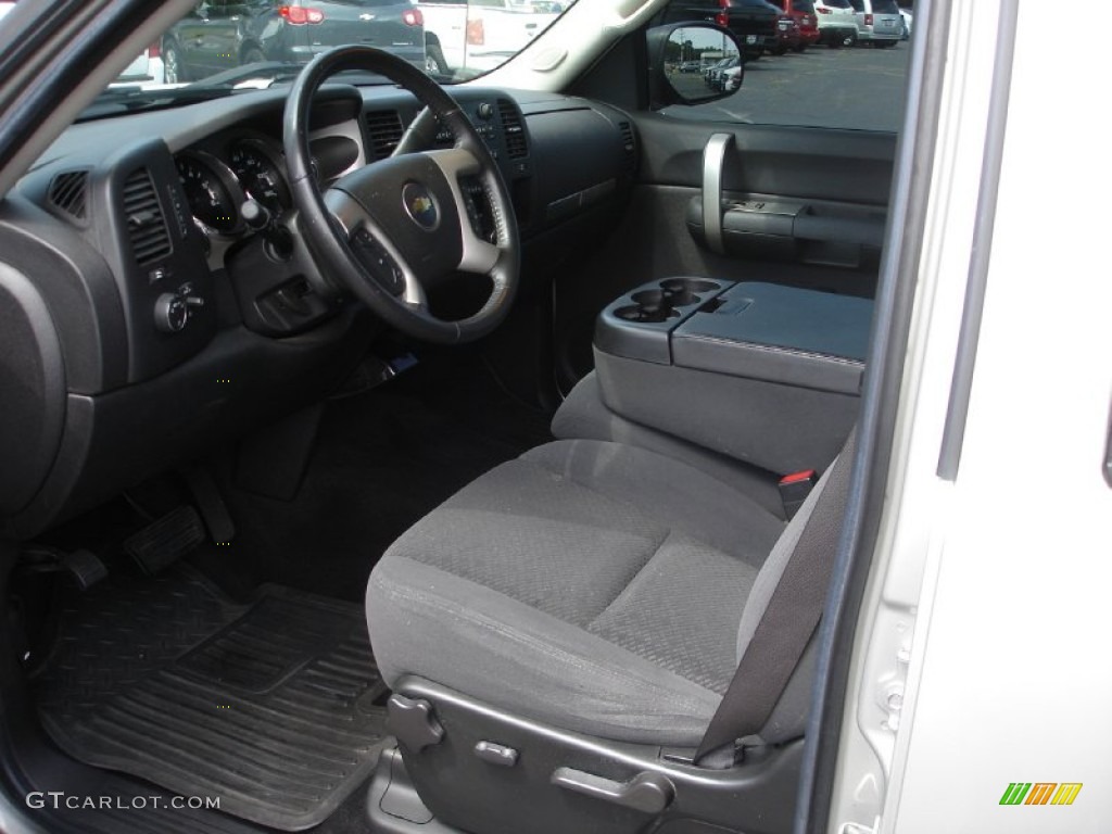 Ebony Interior 2008 Chevrolet Silverado 1500 LT Crew Cab 4x4 Photo #50782437