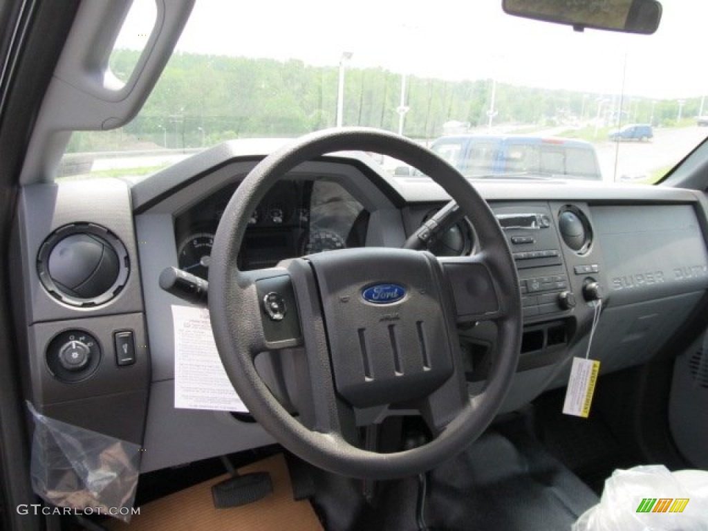 2011 Ford F350 Super Duty XL SuperCab 4x4 Steel Steering Wheel Photo #50783751