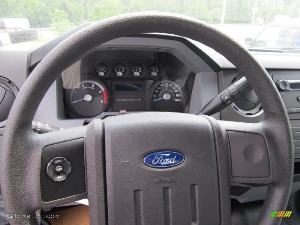 2011 Ford F350 Super Duty XL SuperCab 4x4 Steel Steering Wheel Photo #50783820