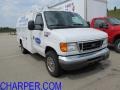 Oxford White 2007 Ford E Series Cutaway E350 Commercial Utility Truck