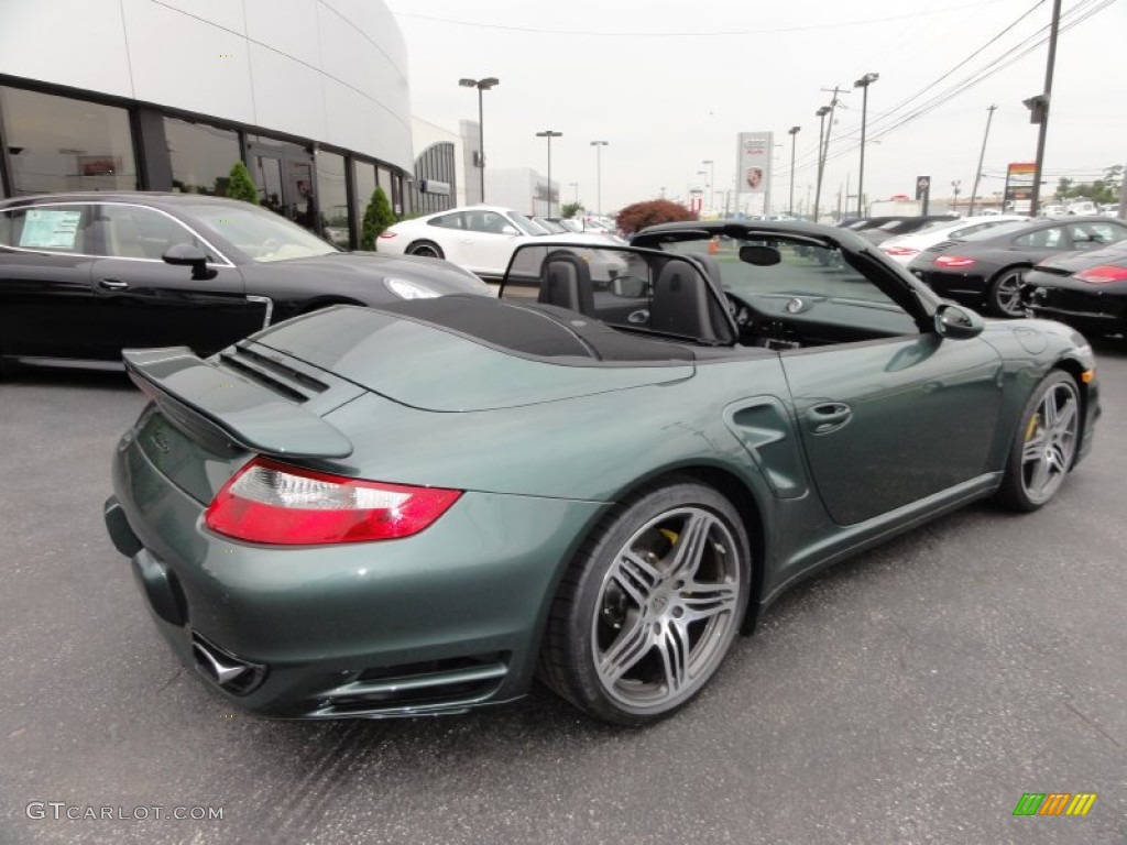 Malachite Green Metallic 2008 Porsche 911 Turbo Cabriolet Exterior Photo #50784909
