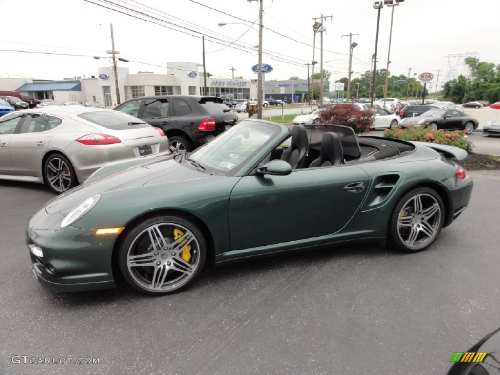 Malachite Green Metallic 2008 Porsche 911 Turbo Cabriolet Exterior Photo #50784951