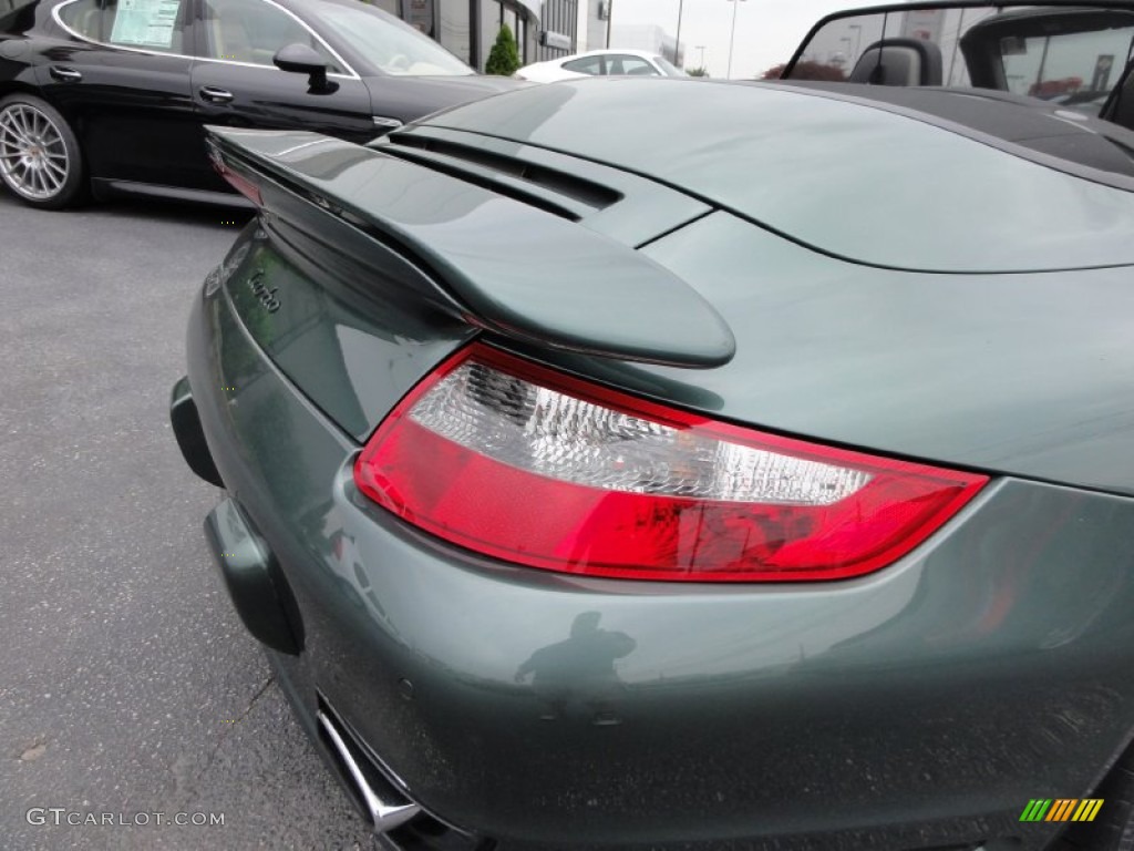 2008 911 Turbo Cabriolet - Malachite Green Metallic / Black photo #25