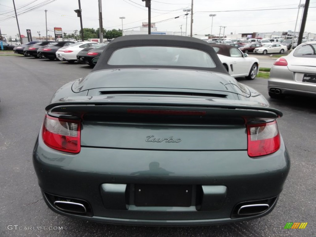 2008 911 Turbo Cabriolet - Malachite Green Metallic / Black photo #39