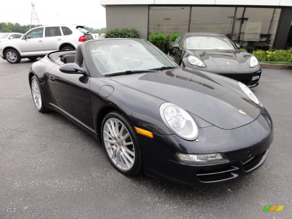 Atlas Grey Metallic 2006 Porsche 911 Carrera 4 Cabriolet Exterior Photo #50785482