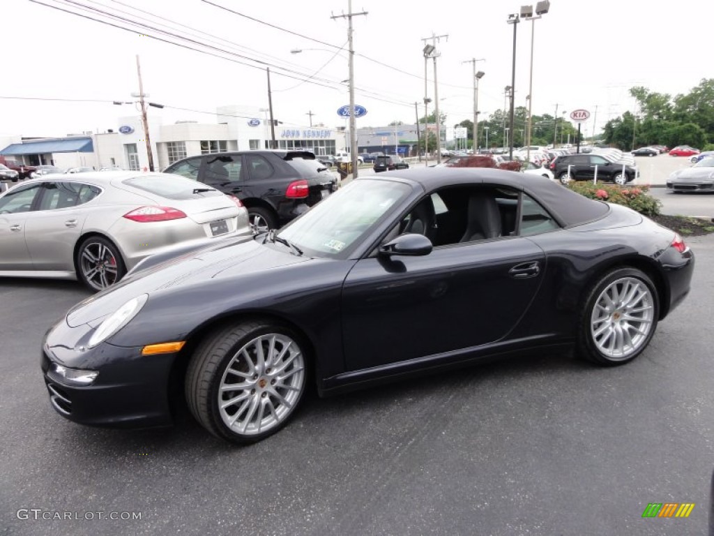 2006 911 Carrera 4 Cabriolet - Atlas Grey Metallic / Black photo #39