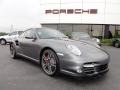 Meteor Grey Metallic 2011 Porsche 911 Turbo Coupe Exterior