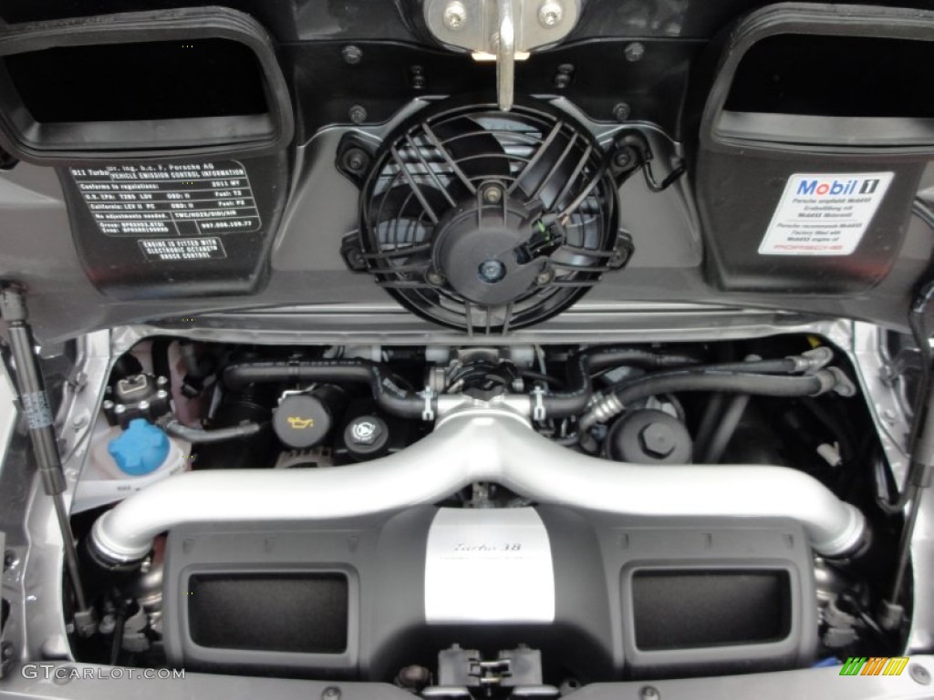 2011 Porsche 911 Turbo Coupe 3.8 Liter Twin-Turbocharged DOHC 24-Valve VarioCam Flat 6 Cylinder Engine Photo #50786985