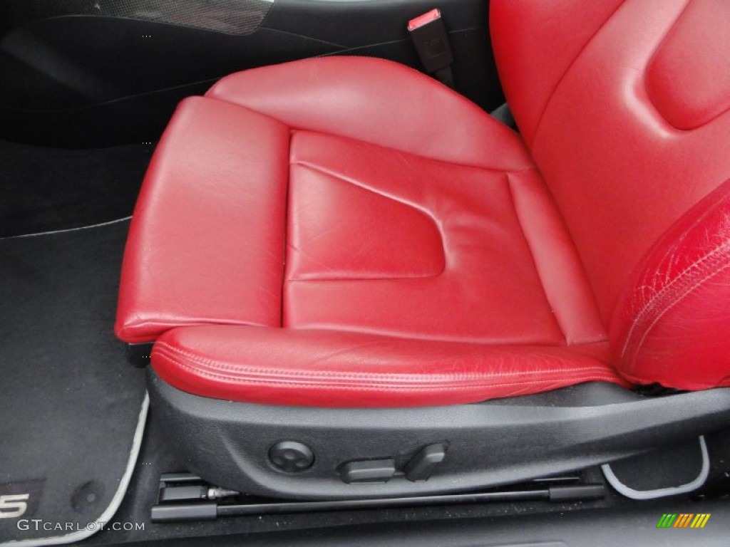 Magma Red Interior 2008 Audi S5 4.2 quattro Photo #50787453