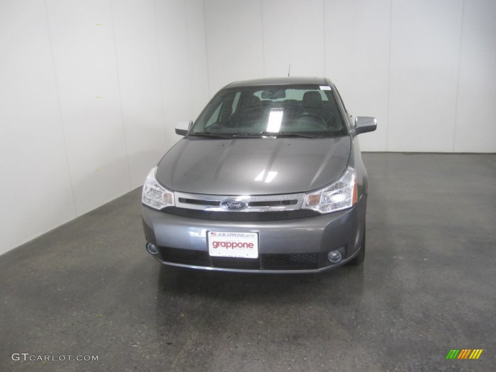 2010 Focus SEL Sedan - Sterling Grey Metallic / Charcoal Black photo #2