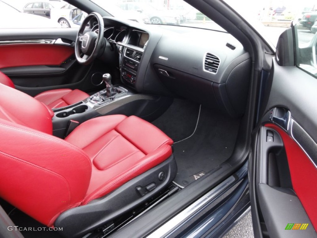 2008 Audi S5 4.2 quattro Magma Red Dashboard Photo #50787480