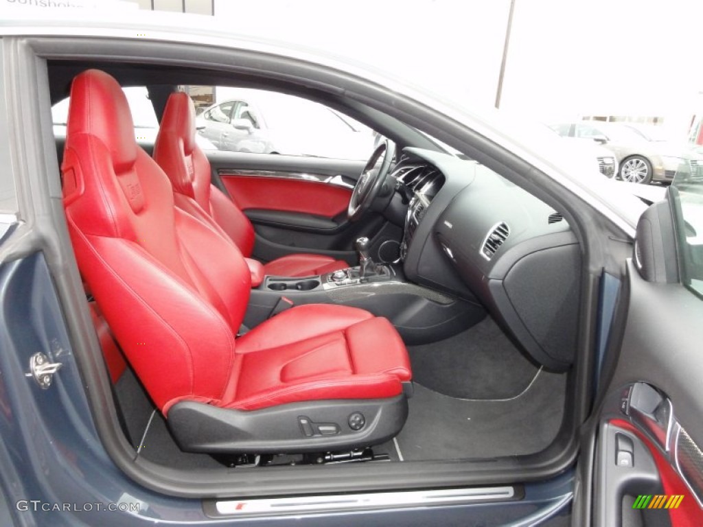 Magma Red Interior 2008 Audi S5 4.2 quattro Photo #50787510