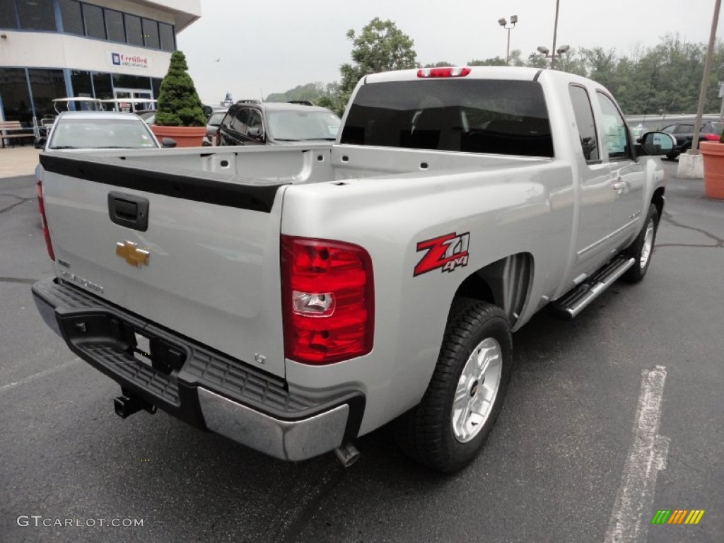 2011 Silverado 1500 LT Extended Cab 4x4 - Sheer Silver Metallic / Ebony photo #8