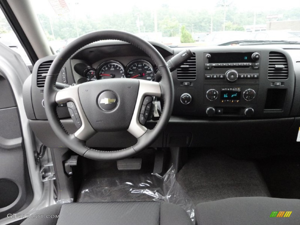 2011 Silverado 1500 LT Extended Cab 4x4 - Sheer Silver Metallic / Ebony photo #12