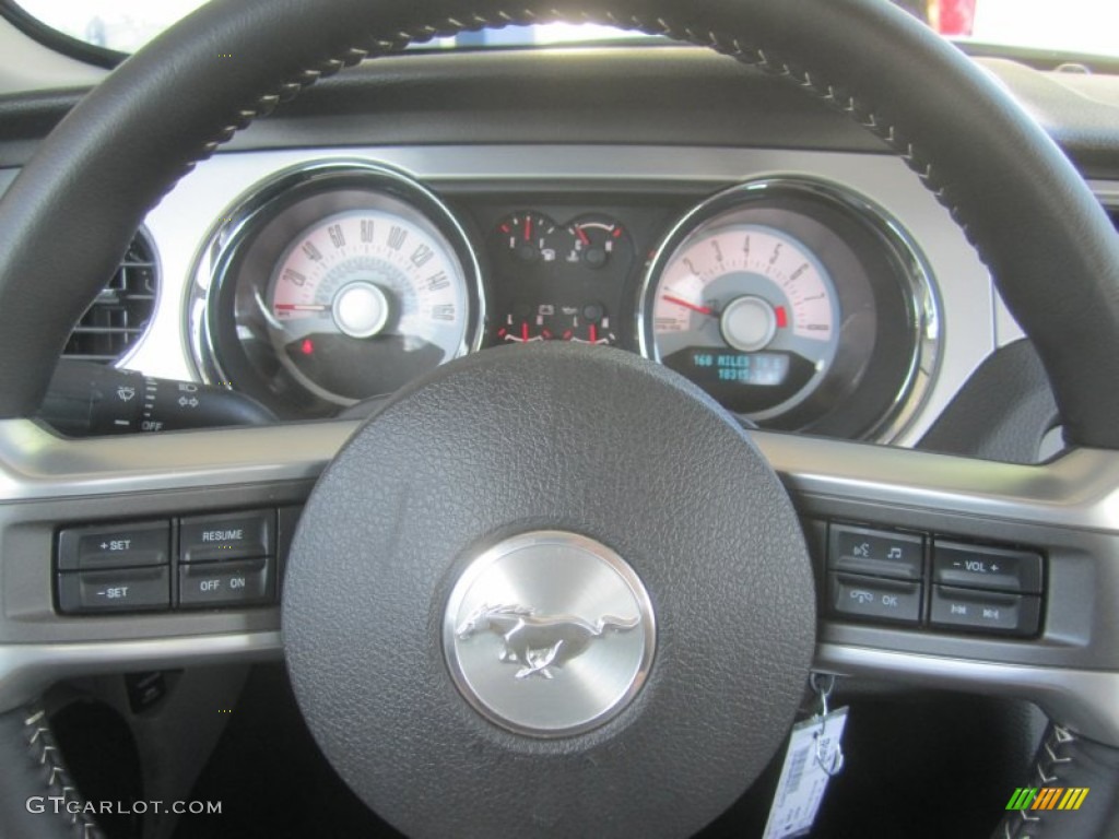 2011 Mustang V6 Premium Coupe - Performance White / Stone photo #23