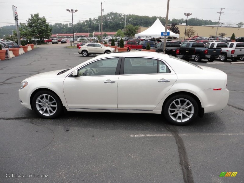 2011 Malibu LTZ - White Diamond Tricoat / Cocoa/Cashmere photo #4