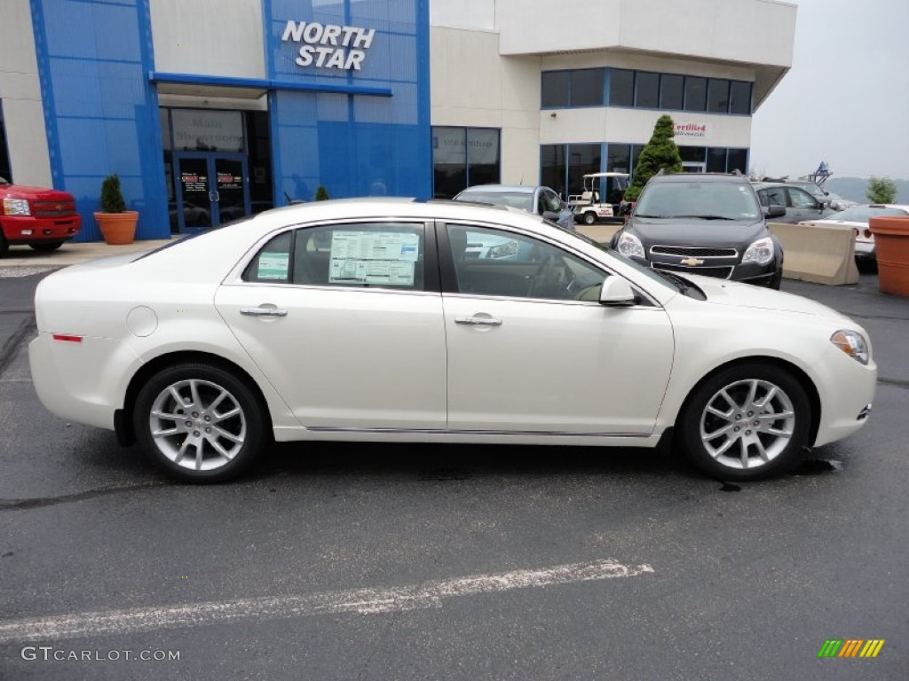 2011 Malibu LTZ - White Diamond Tricoat / Cocoa/Cashmere photo #8