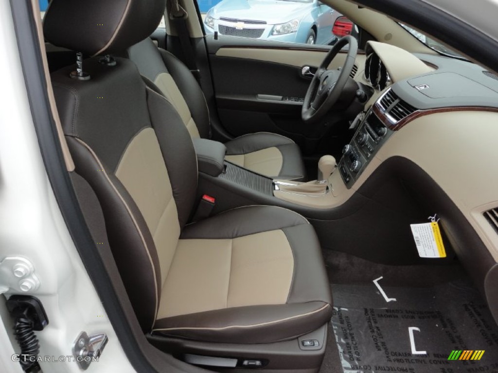 2011 Malibu LTZ - White Diamond Tricoat / Cocoa/Cashmere photo #17