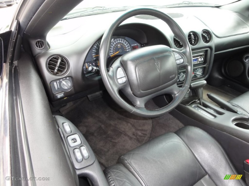 Ebony Black Interior 2002 Pontiac Firebird Trans Am Coupe Photo #50791965