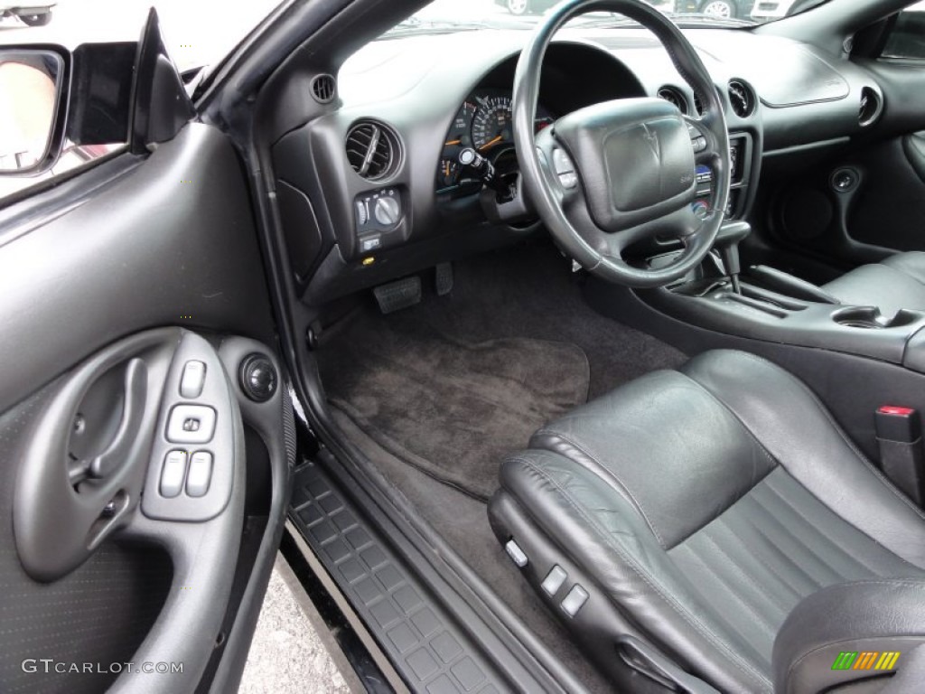 Ebony Black Interior 2002 Pontiac Firebird Trans Am Coupe Photo #50791980