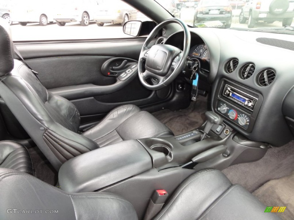 Ebony Black Interior 2002 Pontiac Firebird Trans Am Coupe Photo #50792088