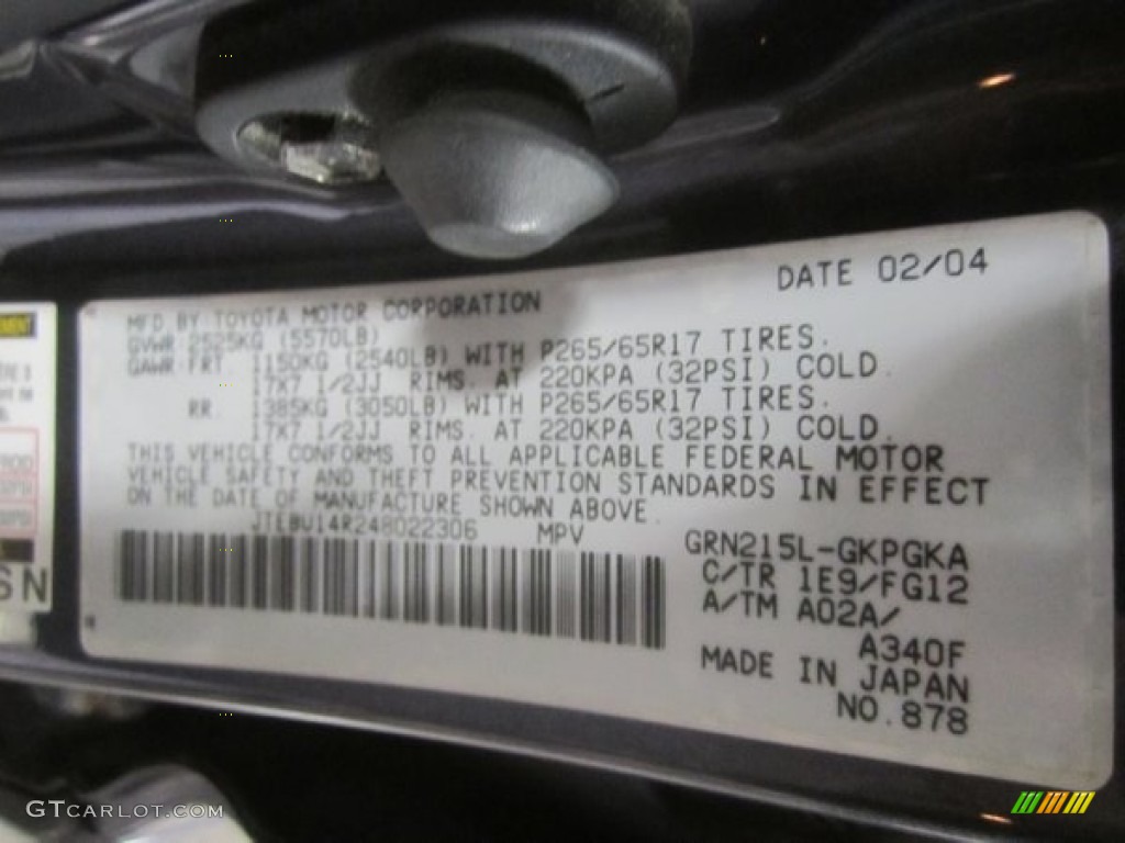 2004 4Runner SR5 4x4 - Galactic Gray Mica / Stone photo #10