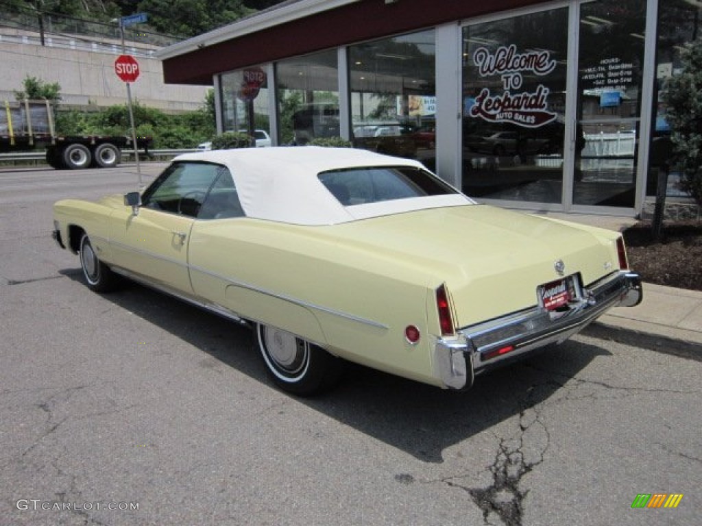 1973 Eldorado Convertible - Harvest Yellow / Antique Light Sandalwood photo #3