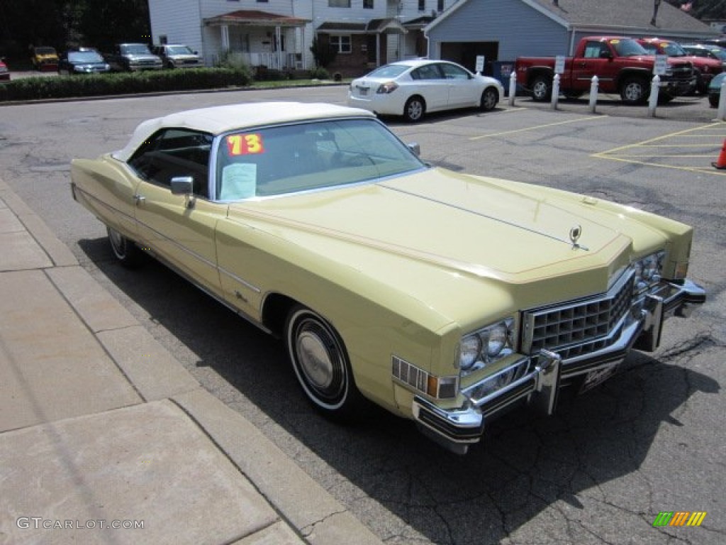 Harvest Yellow 1973 Cadillac Eldorado Convertible Exterior Photo #50793018