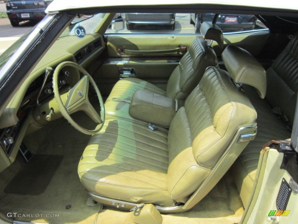 Antique Light Sandalwood Interior 1973 Cadillac Eldorado Convertible Photo #50793075