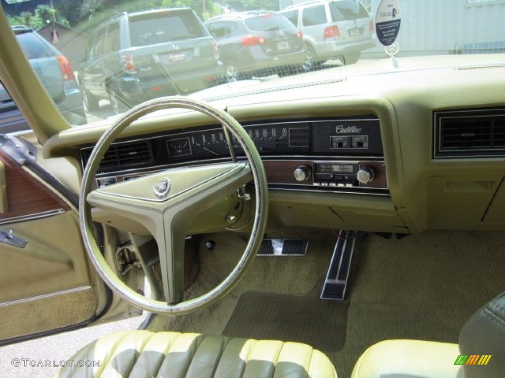 1973 Cadillac Eldorado Convertible Antique Light Sandalwood Dashboard Photo #50793165