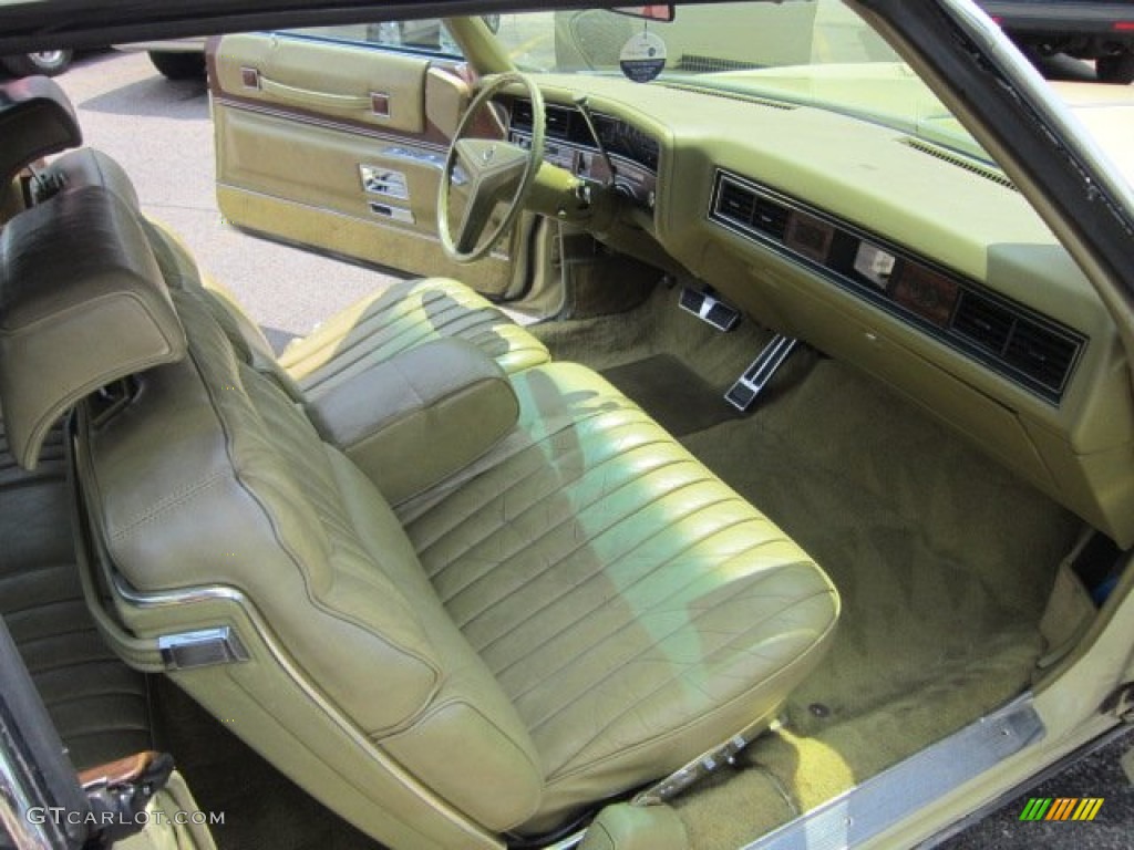 Antique Light Sandalwood Interior 1973 Cadillac Eldorado Convertible Photo #50793180