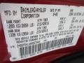 PRH: Inferno Red Pearl 2006 Chrysler Town & Country Touring Color Code
