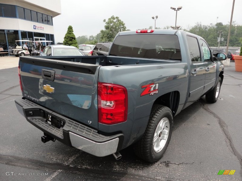 2011 Silverado 1500 LT Crew Cab 4x4 - Steel Green Metallic / Ebony photo #7