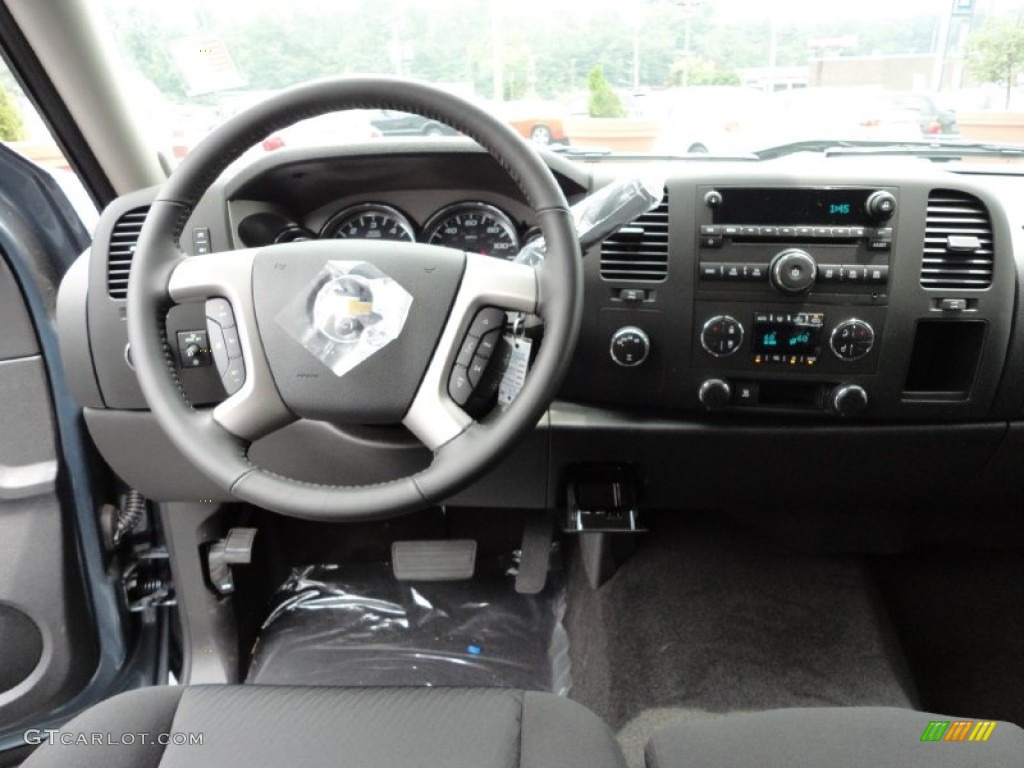 2011 Silverado 1500 LT Crew Cab 4x4 - Steel Green Metallic / Ebony photo #11