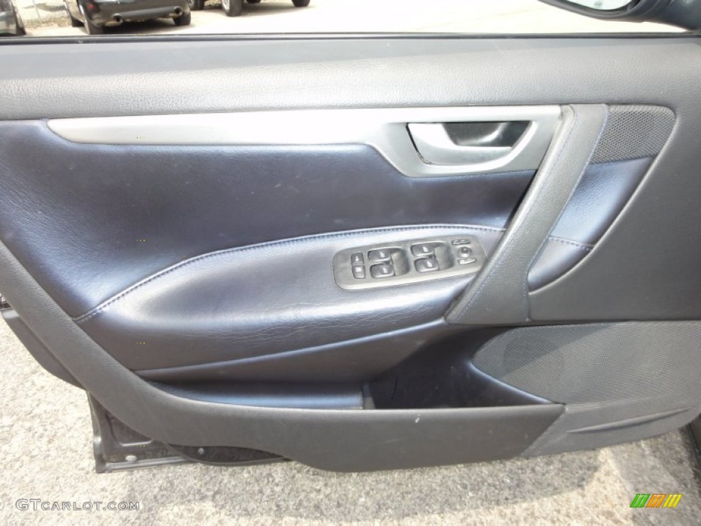 2005 Volvo S60 R AWD R Nordkap Black/Blue Metallic Door Panel Photo #50794476
