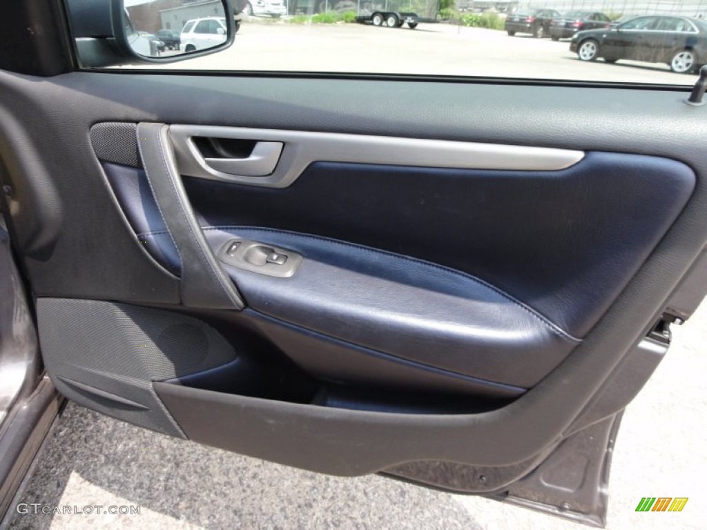 2005 Volvo S60 R AWD R Nordkap Black/Blue Metallic Door Panel Photo #50794629
