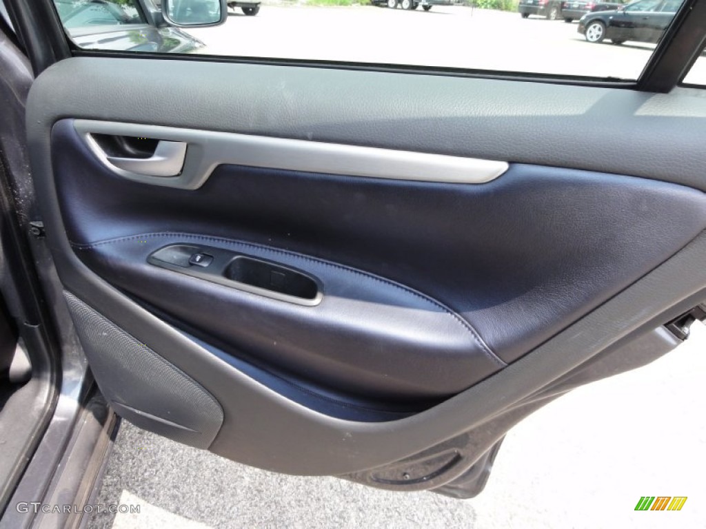 2005 Volvo S60 R AWD R Nordkap Black/Blue Metallic Door Panel Photo #50794647