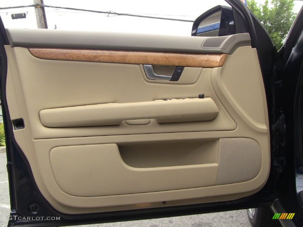 2007 Audi A4 2.0T quattro Avant Beige Door Panel Photo #50795034