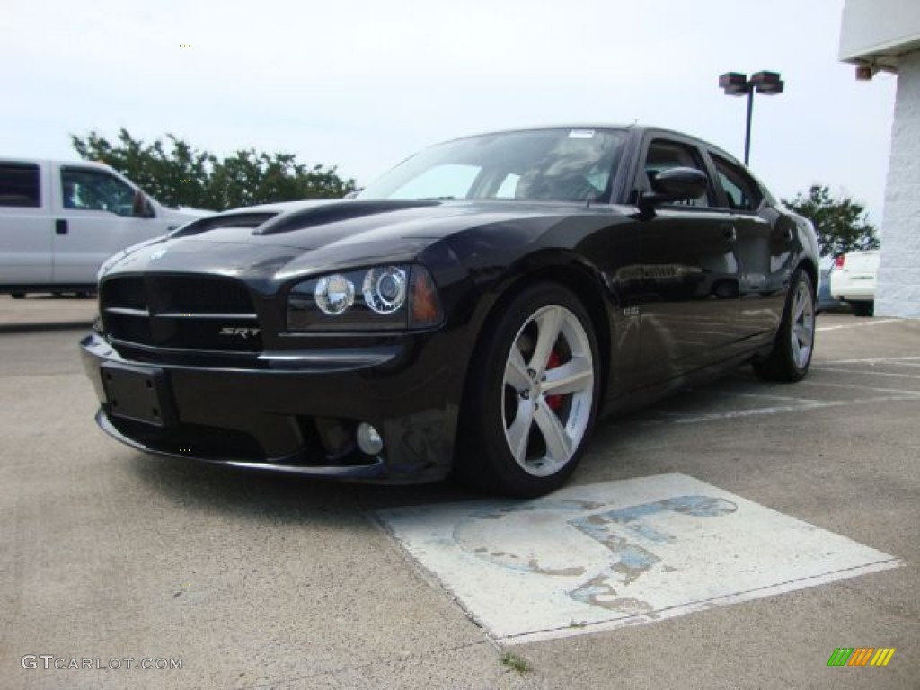 Brilliant Black Crystal Pearl 2008 Dodge Charger SRT-8 Exterior Photo #50795466