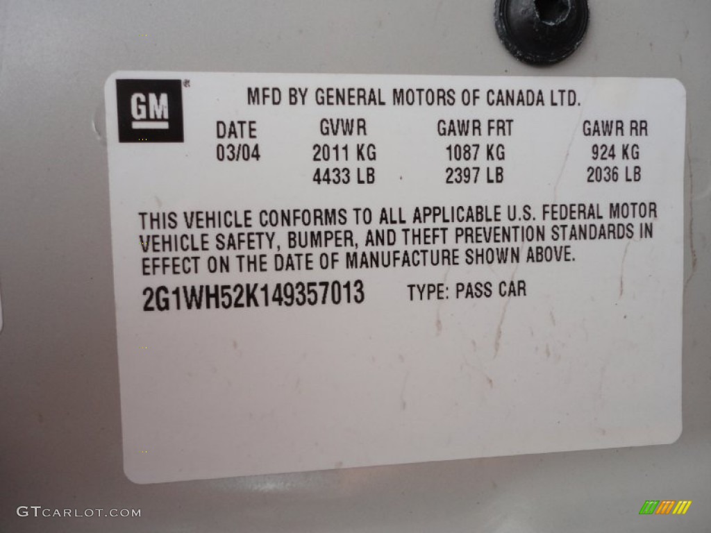 2004 Impala LS - White / Medium Gray photo #20