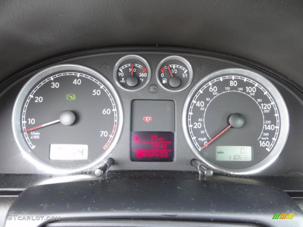 2004 Volkswagen Passat GLX 4Motion Wagon Gauges Photo #50795883