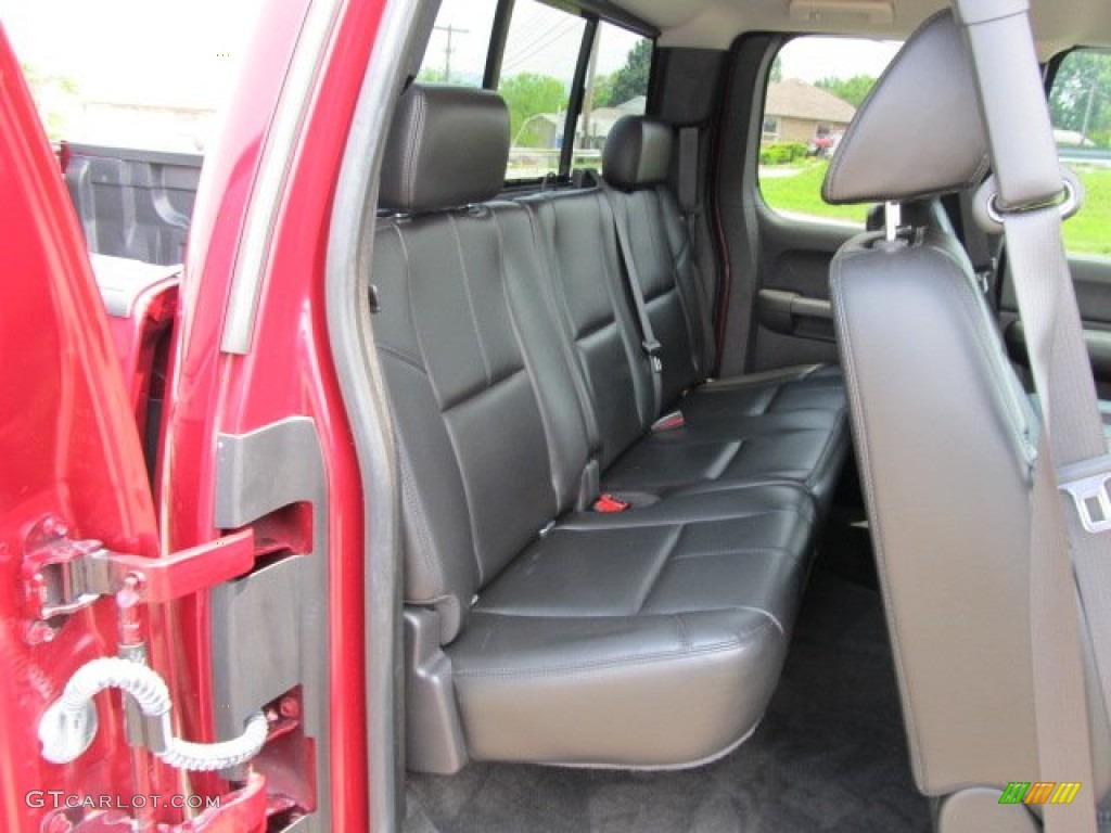 Ebony Black Interior 2007 Chevrolet Silverado 1500 LT Extended Cab 4x4 Photo #50796159