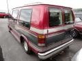 1992 Electric Currant Red Metallic Ford E Series Van E150 Passenger Conversion Van  photo #4