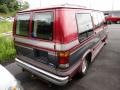 1992 Electric Currant Red Metallic Ford E Series Van E150 Passenger Conversion Van  photo #5