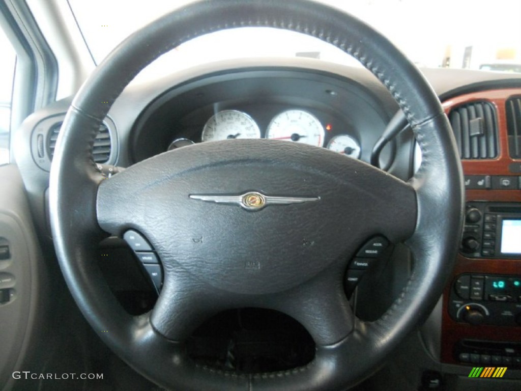 2005 Chrysler Town & Country Limited Medium Slate Gray Steering Wheel Photo #50796222
