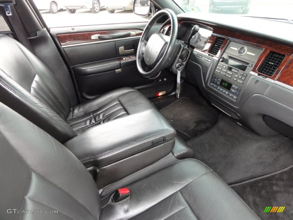 Black Interior 2007 Lincoln Town Car Executive L Photo #50796273